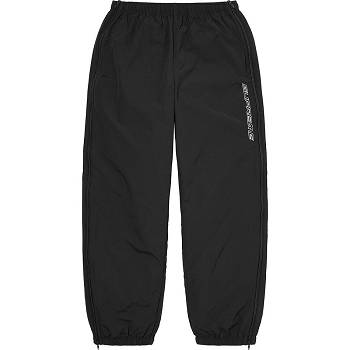 Pantalones Supreme Full Zip Baggy Warm Up Pant Negras | Supreme 197EX